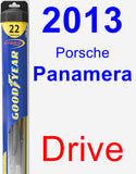 Driver Wiper Blade for 2013 Porsche Panamera - Hybrid