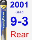 Rear Wiper Blade for 2001 Saab 9-3 - Hybrid