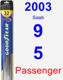 Passenger Wiper Blade for 2003 Saab 9-5 - Hybrid