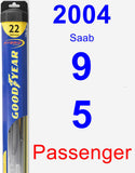 Passenger Wiper Blade for 2004 Saab 9-5 - Hybrid