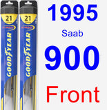 Front Wiper Blade Pack for 1995 Saab 900 - Hybrid
