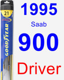 Driver Wiper Blade for 1995 Saab 900 - Hybrid