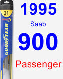 Passenger Wiper Blade for 1995 Saab 900 - Hybrid