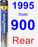 Rear Wiper Blade for 1995 Saab 900 - Hybrid