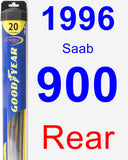 Rear Wiper Blade for 1996 Saab 900 - Hybrid