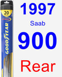 Rear Wiper Blade for 1997 Saab 900 - Hybrid