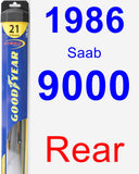 Rear Wiper Blade for 1986 Saab 9000 - Hybrid