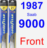 Front Wiper Blade Pack for 1987 Saab 9000 - Hybrid