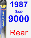 Rear Wiper Blade for 1987 Saab 9000 - Hybrid