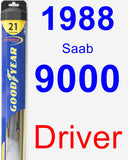 Driver Wiper Blade for 1988 Saab 9000 - Hybrid