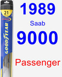 Passenger Wiper Blade for 1989 Saab 9000 - Hybrid