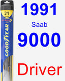 Driver Wiper Blade for 1991 Saab 9000 - Hybrid