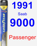 Passenger Wiper Blade for 1991 Saab 9000 - Hybrid