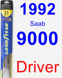 Driver Wiper Blade for 1992 Saab 9000 - Hybrid