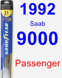 Passenger Wiper Blade for 1992 Saab 9000 - Hybrid