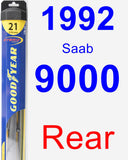 Rear Wiper Blade for 1992 Saab 9000 - Hybrid