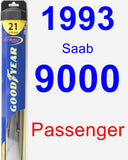 Passenger Wiper Blade for 1993 Saab 9000 - Hybrid