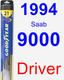 Driver Wiper Blade for 1994 Saab 9000 - Hybrid