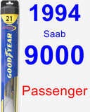 Passenger Wiper Blade for 1994 Saab 9000 - Hybrid