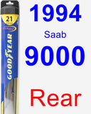 Rear Wiper Blade for 1994 Saab 9000 - Hybrid