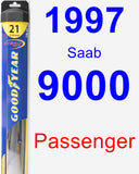 Passenger Wiper Blade for 1997 Saab 9000 - Hybrid
