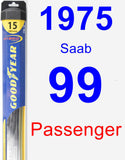 Passenger Wiper Blade for 1975 Saab 99 - Hybrid