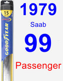 Passenger Wiper Blade for 1979 Saab 99 - Hybrid