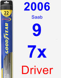Driver Wiper Blade for 2006 Saab 9-7x - Hybrid