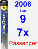 Passenger Wiper Blade for 2006 Saab 9-7x - Hybrid