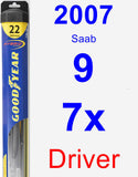 Driver Wiper Blade for 2007 Saab 9-7x - Hybrid