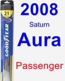 Passenger Wiper Blade for 2008 Saturn Aura - Hybrid