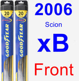 Front Wiper Blade Pack for 2006 Scion xB - Hybrid