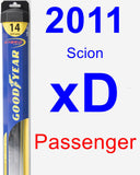 Passenger Wiper Blade for 2011 Scion xD - Hybrid