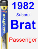 Passenger Wiper Blade for 1982 Subaru Brat - Hybrid