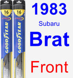 Front Wiper Blade Pack for 1983 Subaru Brat - Hybrid