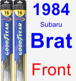 Front Wiper Blade Pack for 1984 Subaru Brat - Hybrid