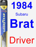 Driver Wiper Blade for 1984 Subaru Brat - Hybrid