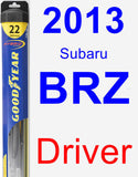 Driver Wiper Blade for 2013 Subaru BRZ - Hybrid