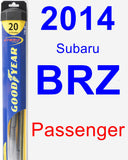 Passenger Wiper Blade for 2014 Subaru BRZ - Hybrid