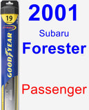 Passenger Wiper Blade for 2001 Subaru Forester - Hybrid