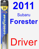 Driver Wiper Blade for 2011 Subaru Forester - Hybrid