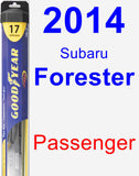 Passenger Wiper Blade for 2014 Subaru Forester - Hybrid