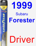 Driver Wiper Blade for 1999 Subaru Forester - Hybrid