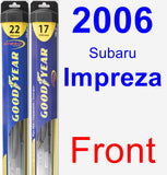 Front Wiper Blade Pack for 2006 Subaru Impreza - Hybrid