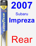 Rear Wiper Blade for 2007 Subaru Impreza - Hybrid