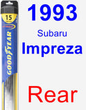 Rear Wiper Blade for 1993 Subaru Impreza - Hybrid