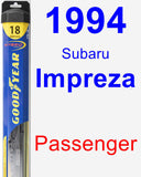 Passenger Wiper Blade for 1994 Subaru Impreza - Hybrid