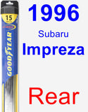 Rear Wiper Blade for 1996 Subaru Impreza - Hybrid