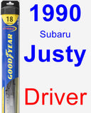 Driver Wiper Blade for 1990 Subaru Justy - Hybrid