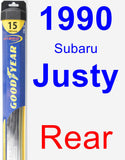 Rear Wiper Blade for 1990 Subaru Justy - Hybrid